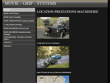 Tablet Screenshot of movie-grip-systems.com